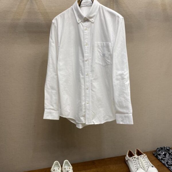 designer,replica,clothing,fake,1:1,lv,luxury,high quality Givenchy Oxford shirt with embroidered logo on the pocket