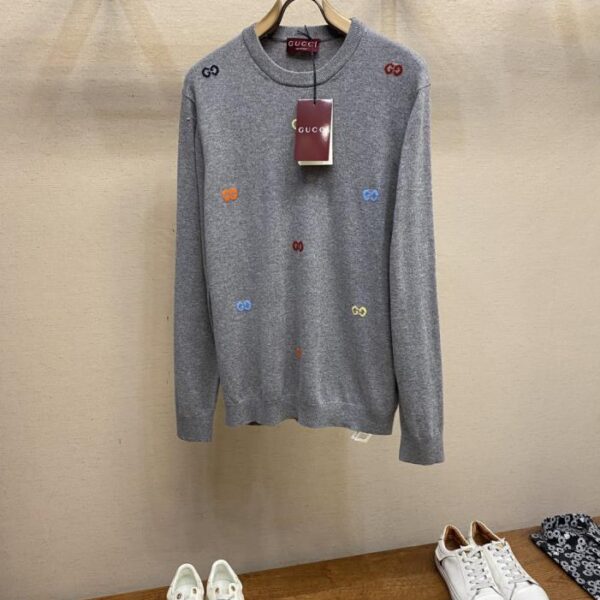 designer,replica,clothing,fake,1:1,lv,luxury,high quality Gucci G jacquard sweater