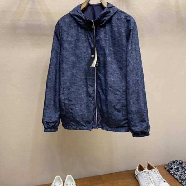 designer,replica,clothing,fake,1:1,lv,luxury,high quality Fendi FF nylon reversible jacket