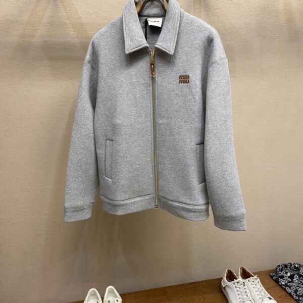 designer,replica,clothing,fake,1:1,lv,luxury,high quality Miu Miu cotton jersey jacket