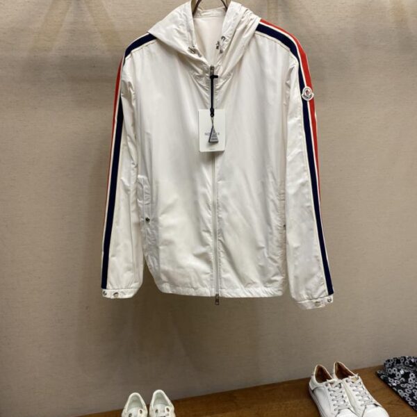 designer,replica,clothing,fake,1:1,lv,luxury,high quality Moncler Web-trimmed lightweight jacket