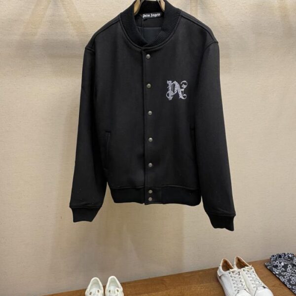 designer,replica,clothing,fake,1:1,lv,luxury,high quality Palm Angels classic logo bomber jacket