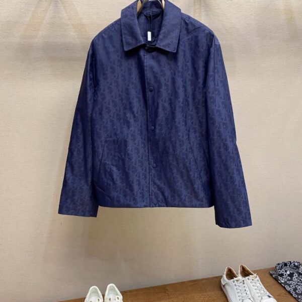 designer,replica,clothing,fake,1:1,lv,luxury,high quality Dior blue technical jacquard jacket