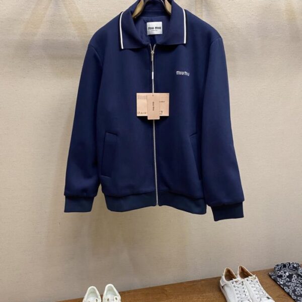 designer,replica,clothing,fake,1:1,lv,luxury,high quality Miu Miu embroidered piqué jacket