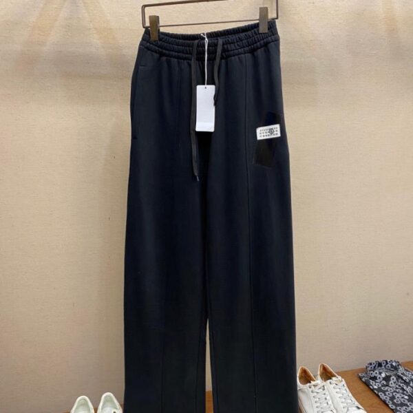 designer,replica,clothing,fake,1:1,lv,luxury,high quality Maison Margiela MM6 black bandage label cotton jogging pants