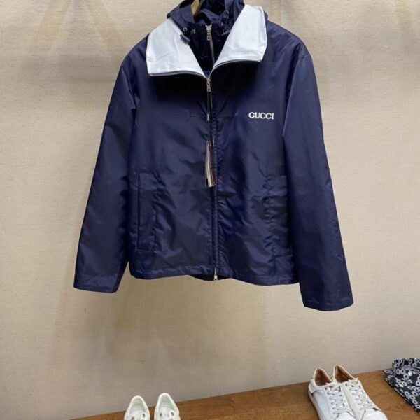 designer,replica,clothing,fake,1:1,lv,luxury,high quality Gucci patch-embellished nylon twill jacket