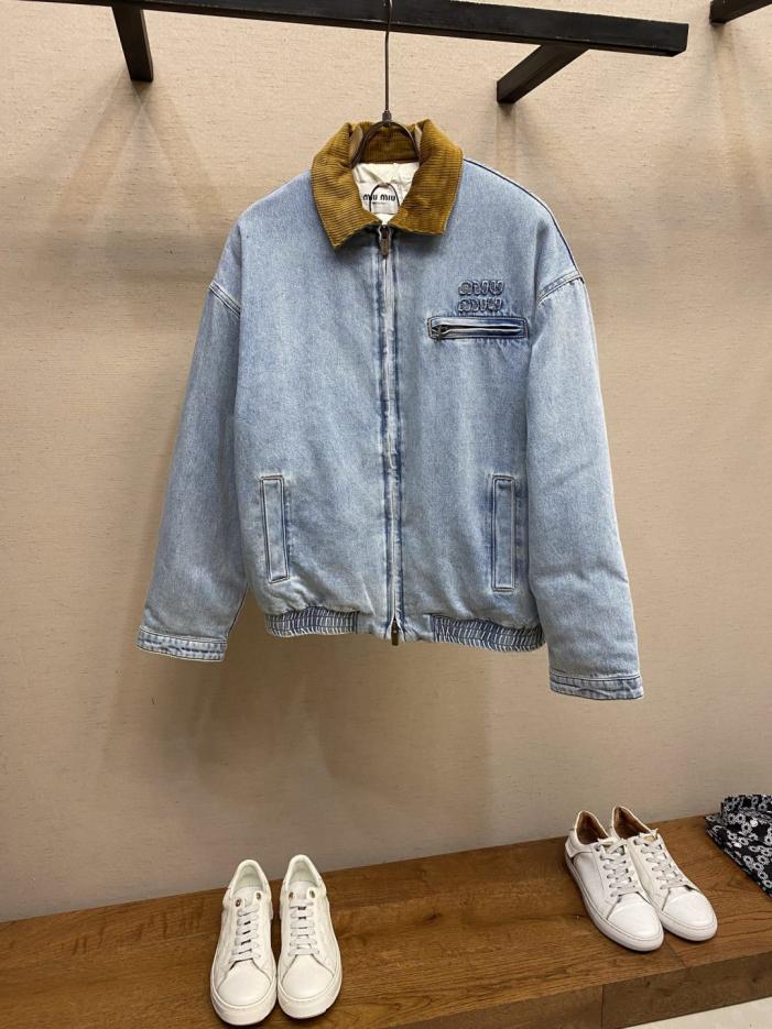 designer,replica,clothing,fake,1:1,lv,luxury,high quality MiuMiu pocket embroidered denim jacket designer,replica,clothing,fake,1:1,lv,luxury,high quality MiuMiu pocket embroidered denim jacket