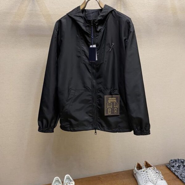 designer,replica,clothing,fake,1:1,lv,luxury,high quality LV Early Autumn MONOGRAM Nylon Double-sided Hooded Windbreaker