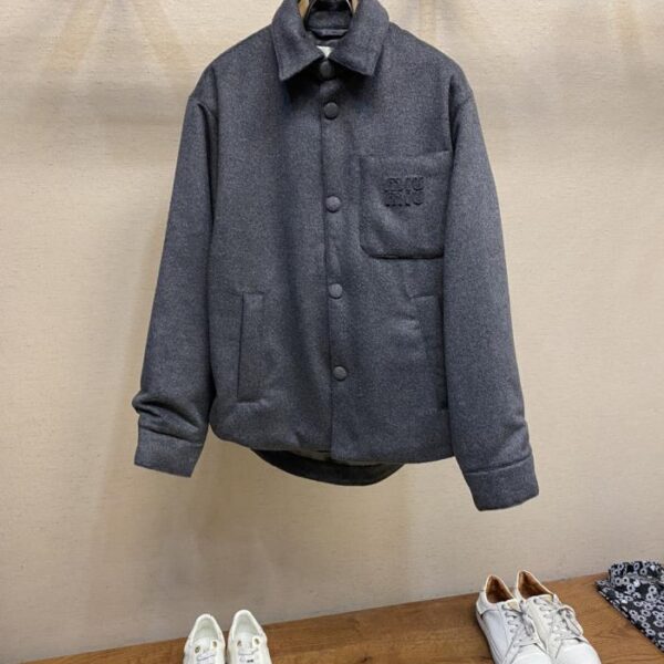 designer,replica,clothing,fake,1:1,lv,luxury,high quality MiuMiu wool quilted jacket