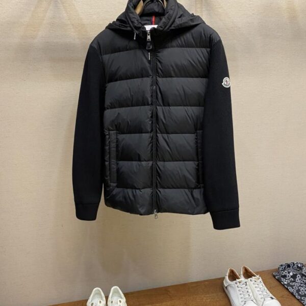 designer,replica,clothing,fake,1:1,lv,luxury,high quality Moncler front and back knitted hooded down jacket