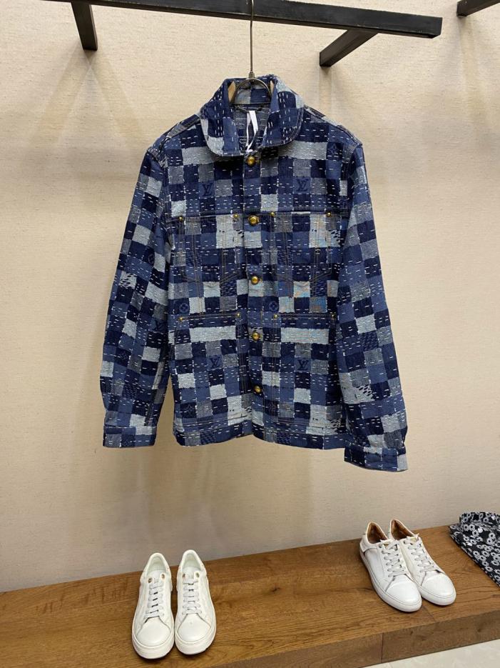 designer,replica,clothing,fake,1:1,lv,luxury,high quality LV work denim belted jacket designer,replica,clothing,fake,1:1,lv,luxury,high quality LV work denim belted jacket