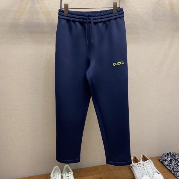 designer,replica,clothing,fake,1:1,lv,luxury,high quality Gucci patch-embellished knitted track pants