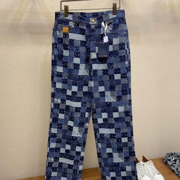 designer,replica,clothing,fake,1:1,lv,luxury,high quality LV skate jeans