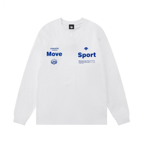 designer,replica,clothing,fake,1:1,lv,luxury,high quality DESCENTE new printed letter logo sports casual unisex long-sleeved T-shirt (4PSFY)