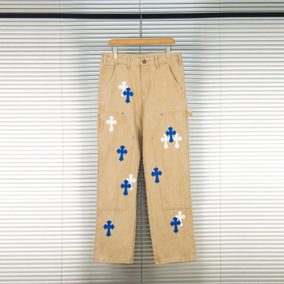 designer,replica,clothing,fake,1:1,lv,luxury,high quality Chrome Hearts Logging Khaki Denim with White and Blue Multi-Leather Hot Couple Jeans (JUYLW) designer,replica,clothing,fake,1:1,lv,luxury,high quality Chrome Hearts Logging Khaki Denim with White and Blue Multi-Leather Hot Couple Jeans (JUYLW)