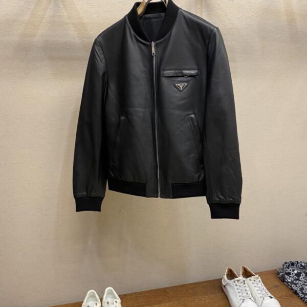 designer,replica,clothing,fake,1:1,lv,luxury,high quality Prada’s latest reversible leather jacket (B0BZE)