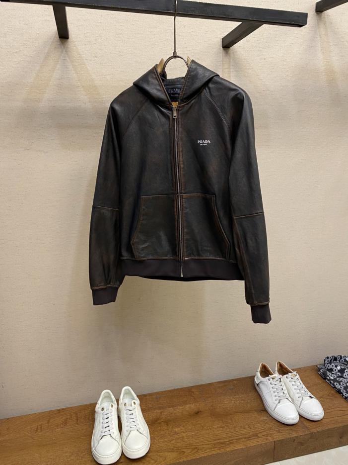designer,replica,clothing,fake,1:1,lv,luxury,high quality Prada casual hooded leather jacket (O16DX) designer,replica,clothing,fake,1:1,lv,luxury,high quality Prada casual hooded leather jacket (O16DX)