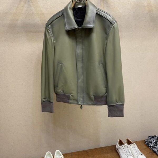 designer,replica,clothing,fake,1:1,lv,luxury,high quality Berluti rubbed leather jacket (S85T6)
