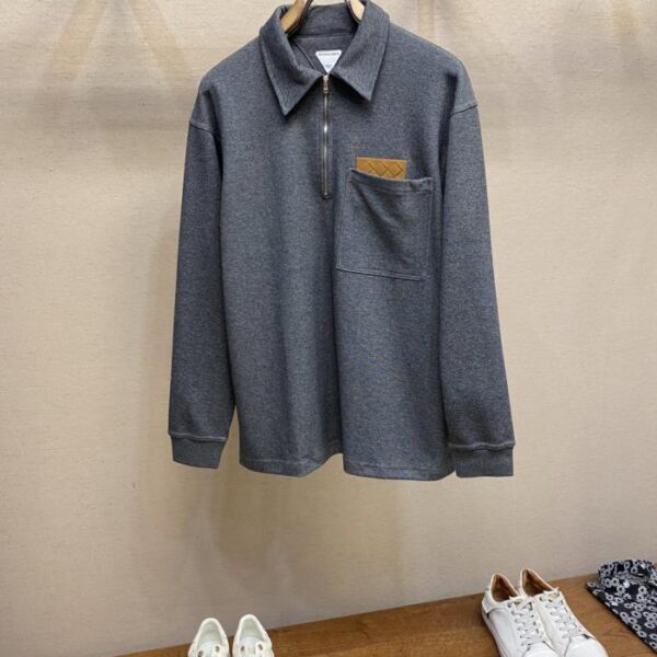 designer,replica,clothing,fake,1:1,lv,luxury,high quality Bottrga Veneta diamond leather lapel polo shirt (ZFJZ6)