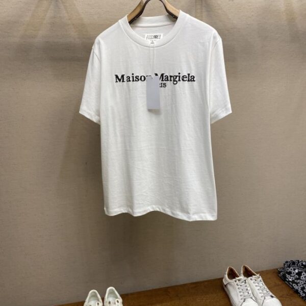 designer,replica,clothing,fake,1:1,lv,luxury,high quality Maison Margiela MM6 incomplete three-dimensional print short-sleeved T-shirt (0GZE0)