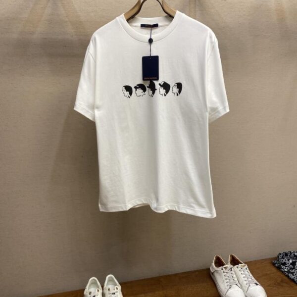 designer,replica,clothing,fake,1:1,lv,luxury,high quality LV Pharrell and Nigo Limited Edition Boy Head 3D Printed Short Sleeve T-shirt (6VW5O)
