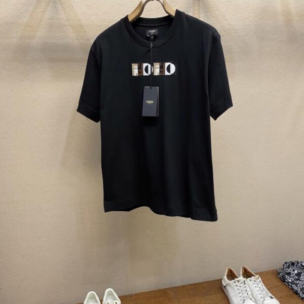 designer,replica,clothing,fake,1:1,lv,luxury,high quality Fendi Early Fall New Arrivals: 3D Effect Brown, White, and Black FENDI Optical Pattern Black (UHXNT)