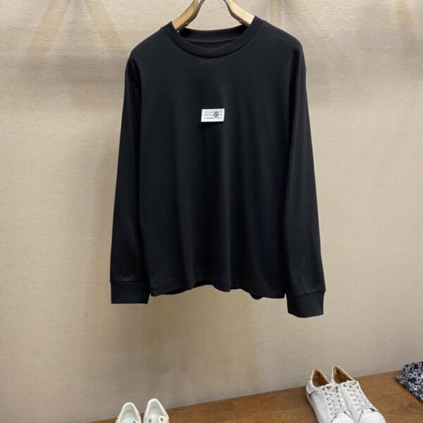 designer,replica,clothing,fake,1:1,lv,luxury,high quality Maison Margiela classic mm6 label long-sleeved cotton sweatshirt long-sleeved T-shirt (Y87B5)