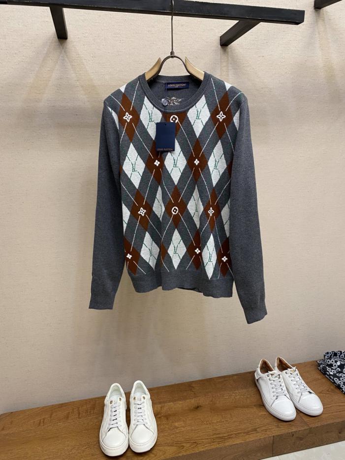 designer,replica,clothing,fake,1:1,lv,luxury,high quality LV Diamond Jacquard Wool Crewneck Sweater (SOTO) (VBYWF) designer,replica,clothing,fake,1:1,lv,luxury,high quality LV Diamond Jacquard Wool Crewneck Sweater (SOTO) (VBYWF)