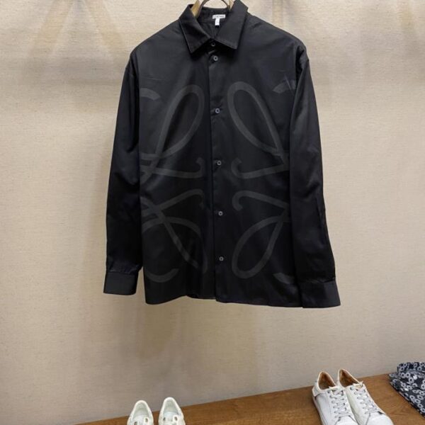 designer,replica,clothing,fake,1:1,lv,luxury,high quality Loewe Hidden Flower Logo Lapel Shirt (EL0E5)