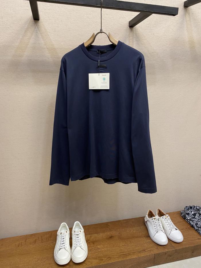 designer,replica,clothing,fake,1:1,lv,luxury,high quality Prada Early Autumn New All-match Item Pure Cotton Loose Round Neck Long Sleeve TEE (ERFGA) designer,replica,clothing,fake,1:1,lv,luxury,high quality Prada Early Autumn New All-match Item Pure Cotton Loose Round Neck Long Sleeve TEE (ERFGA)