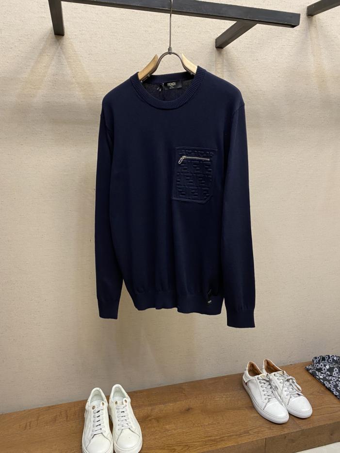 designer,replica,clothing,fake,1:1,lv,luxury,high quality Fendi navy blue sweater (23H05) designer,replica,clothing,fake,1:1,lv,luxury,high quality Fendi navy blue sweater (23H05)