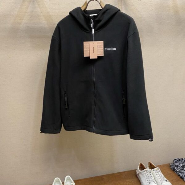 designer,replica,clothing,fake,1:1,lv,luxury,high quality Miu Miu polar fleece jacket with embroidery (Y2T3W)