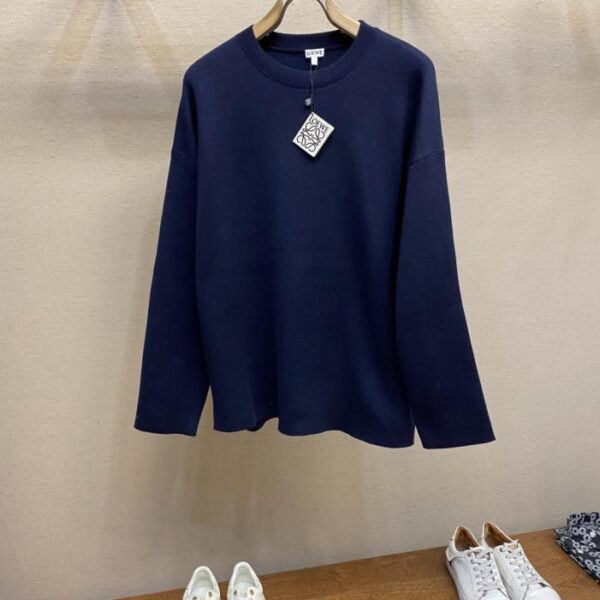 designer,replica,clothing,fake,1:1,lv,luxury,high quality Loewe Padded 3D Embroidered Crew Neck Sweater (MHS20)