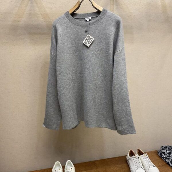 designer,replica,clothing,fake,1:1,lv,luxury,high quality Loewe Padded 3D Embroidered Crew Neck Sweater (WR8VY)