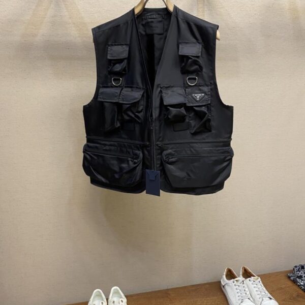 designer,replica,clothing,fake,1:1,lv,luxury,high quality 【Vest】Prada Workwear Nylon Vest (88AYV)