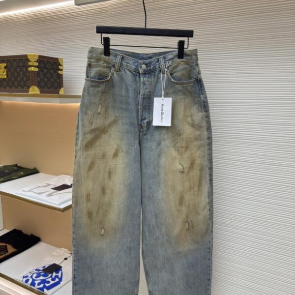 designer,replica,clothing,fake,1:1,lv,luxury,high quality Acne Studios 2023M Dirty Loose Wide-Leg Jeans (CC01G)