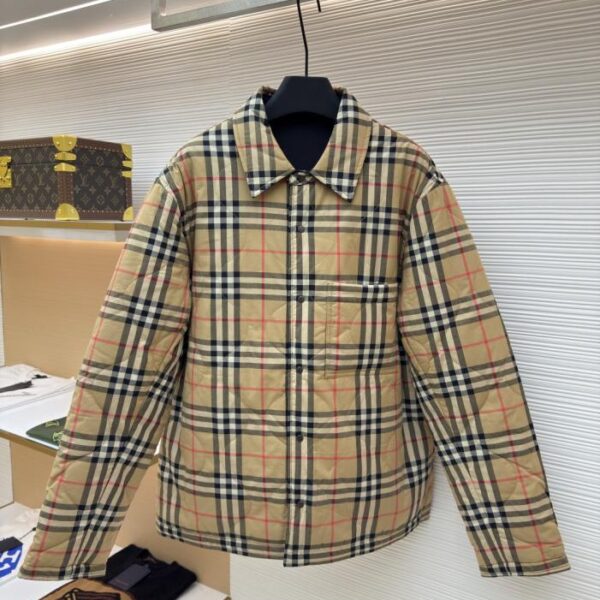 designer,replica,clothing,fake,1:1,lv,luxury,high quality BURBERRY Reversible Plaid Temperature Control Jacket (YU6ZQ)