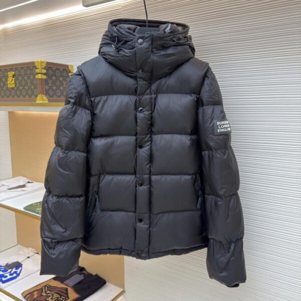 designer,replica,clothing,fake,1:1,lv,luxury,high quality Burberry detachable sleeve hooded down jacket (6WRZG)