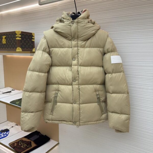 designer,replica,clothing,fake,1:1,lv,luxury,high quality Burberry Detachable Sleeve Hooded Down Jacket (BZPGT)