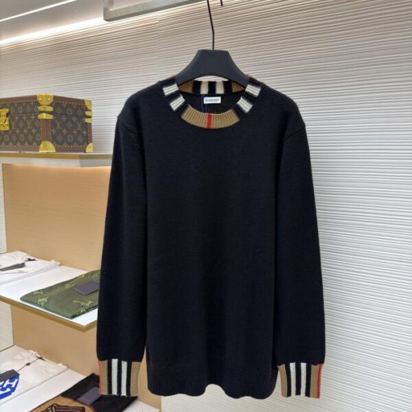 designer,replica,clothing,fake,1:1,lv,luxury,high quality Burberry Check Wool Sweater (HDJKF)
