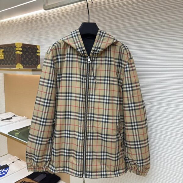 designer,replica,clothing,fake,1:1,lv,luxury,high quality Burberry Plaid Double-sided Jacket (XZ9CM)