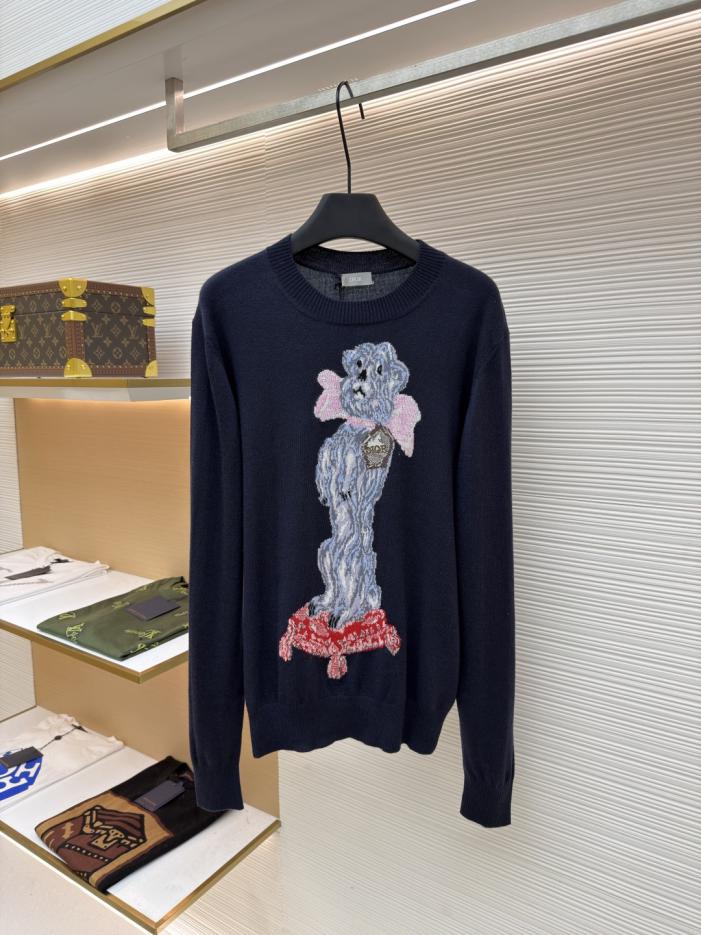 designer,replica,clothing,fake,1:1,lv,luxury,high quality DIOR pattern jacquard round neck pullover long sleeve cashmere sweater (GR740) designer,replica,clothing,fake,1:1,lv,luxury,high quality DIOR pattern jacquard round neck pullover long sleeve cashmere sweater (GR740)