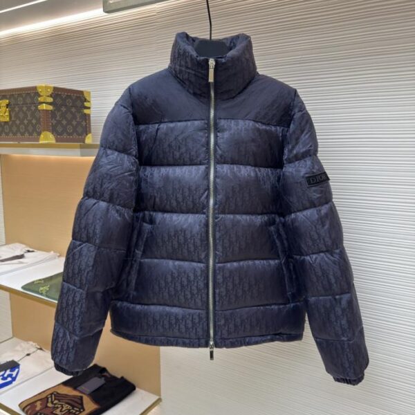 designer,replica,clothing,fake,1:1,lv,luxury,high quality Dior oblique pattern old flower stand collar down jacket (RZCTM)