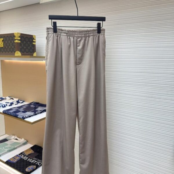 designer,replica,clothing,fake,1:1,lv,luxury,high quality LOUIS VUITTON Khaki Wool Casual Trousers (V0LFF)