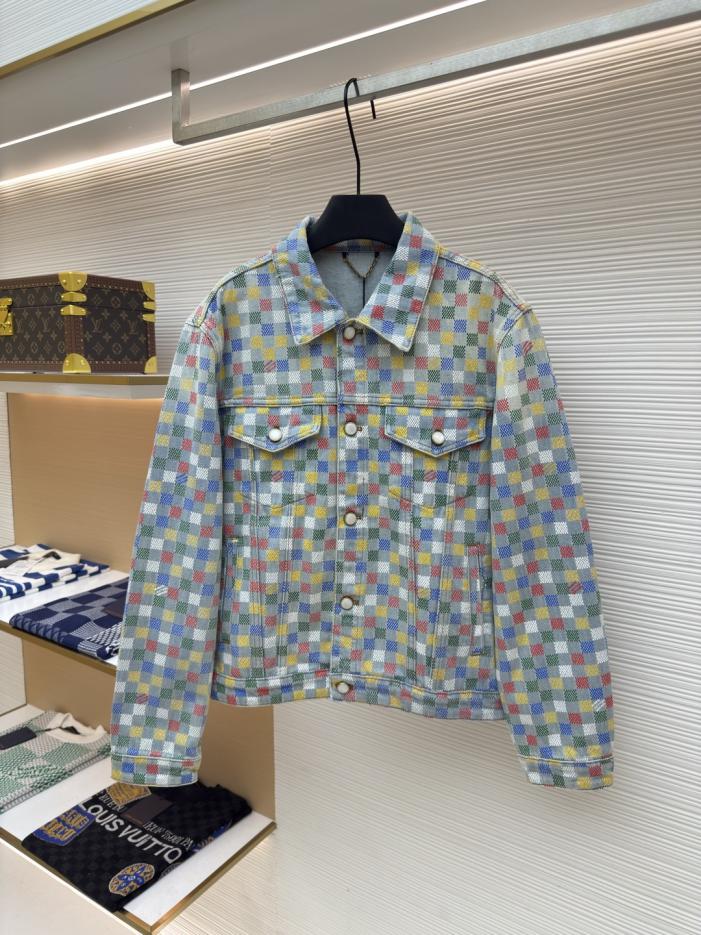 designer,replica,clothing,fake,1:1,lv,luxury,high quality LOUIS VUITTON Colorful plaid denim jacket (KM0) designer,replica,clothing,fake,1:1,lv,luxury,high quality LOUIS VUITTON Colorful plaid denim jacket (KM0)