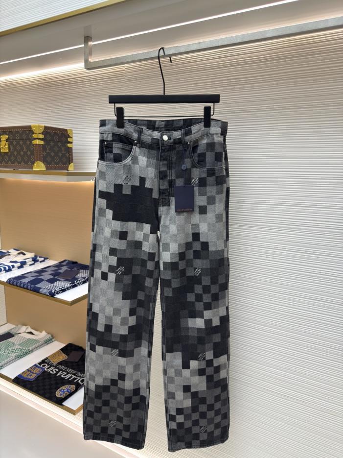 designer,replica,clothing,fake,1:1,lv,luxury,high quality LOUIS VUITTON Checkerboard Mosaic Denim Pants (KJY1R) designer,replica,clothing,fake,1:1,lv,luxury,high quality LOUIS VUITTON Checkerboard Mosaic Denim Pants (KJY1R)