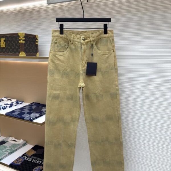 designer,replica,clothing,fake,1:1,lv,luxury,high quality LOUIS VUITTON turquoise denim trousers (99ZS6)