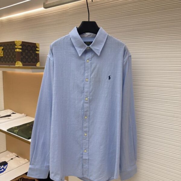 designer,replica,clothing,fake,1:1,lv,luxury,high quality Ralph Lauren Embroidered Linen Shirt (68PJ6)