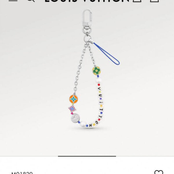 designer,replica,clothing,fake,1:1,lv,luxury,high quality -Counter Photo Wearing Photo-Louis Vuitton Mobile Phone Lanyard Pendant (2LS2R)