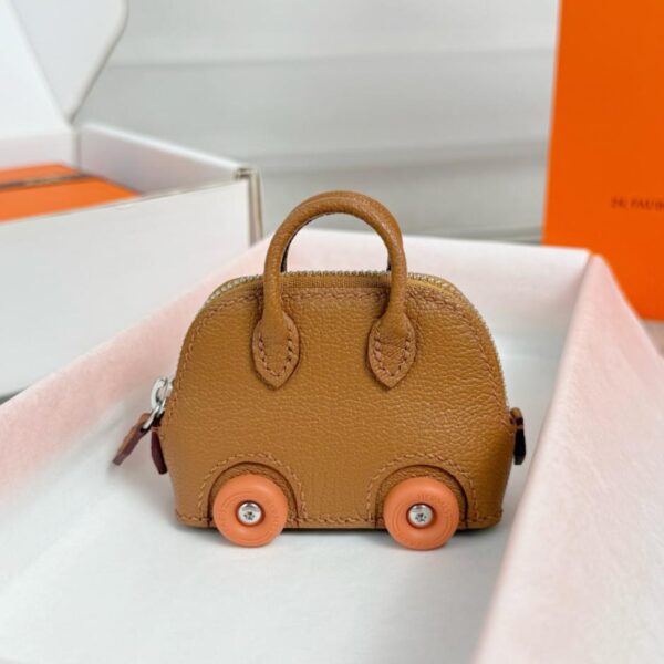 designer,replica,clothing,fake,1:1,lv,luxury,high quality Bolide️ Hermes Mini Bowling Bag Keychain Bag Pendant (NC9IU)